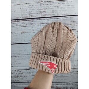 New England Patriots Rose Cuffed Knit Beanie Women's One Size